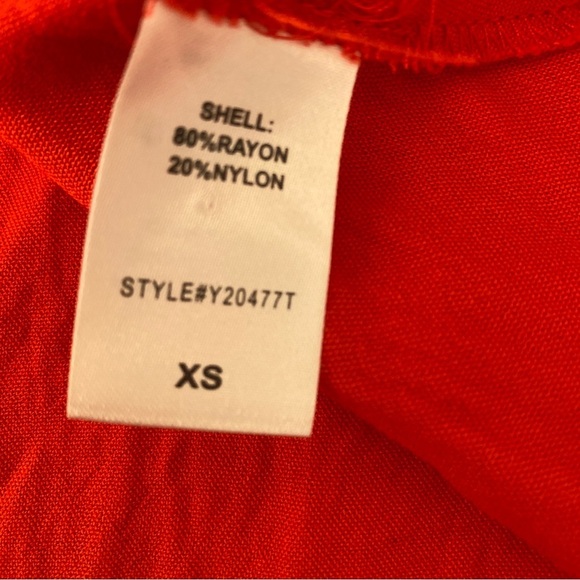 Tuckernuck || Pomander Place Dutton A-Lind Mini Shirt Dress Poppy Red XS - Picture 9 of 9